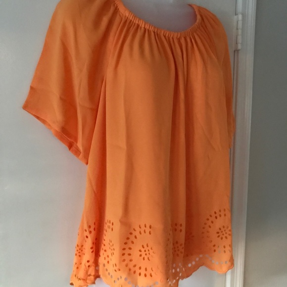 Chico's Flowy Mandarin Top - Picture 2 of 6